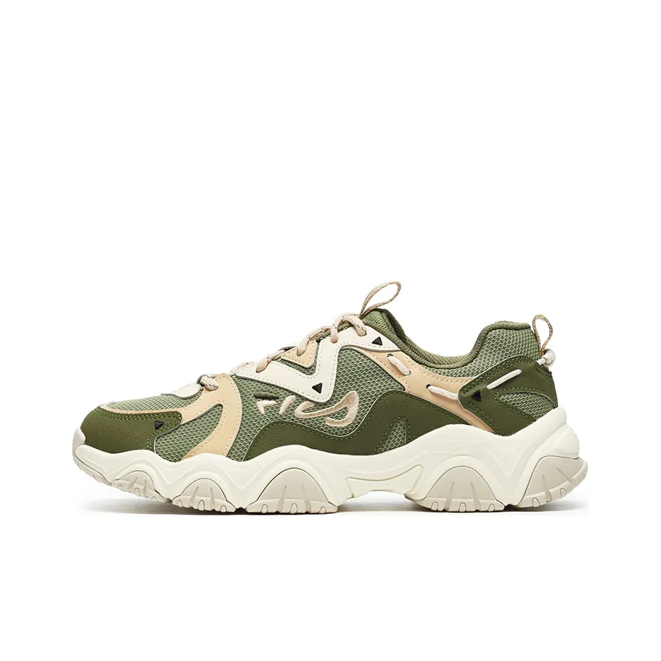 FILA Fluid 4 Low Топ Casual Мужской Шалфейный Зеленый Лесной Мох