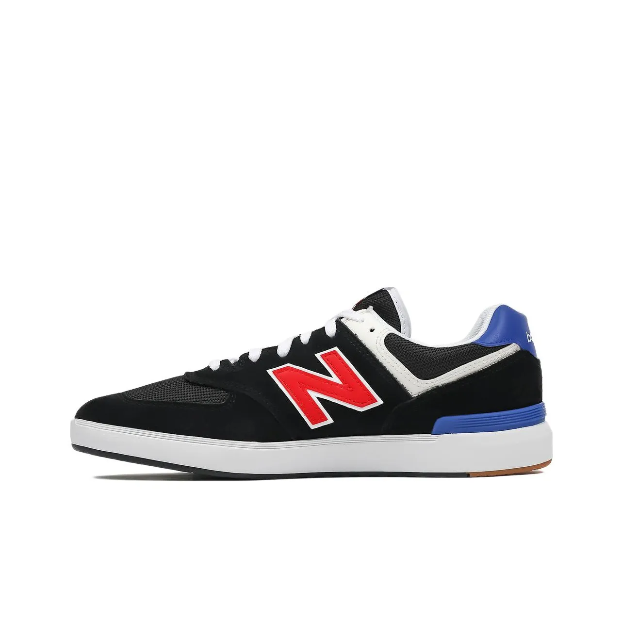 New Balance NB 574 Series Skateboard Shoes Men's Low Top Black/Red/Blue/White