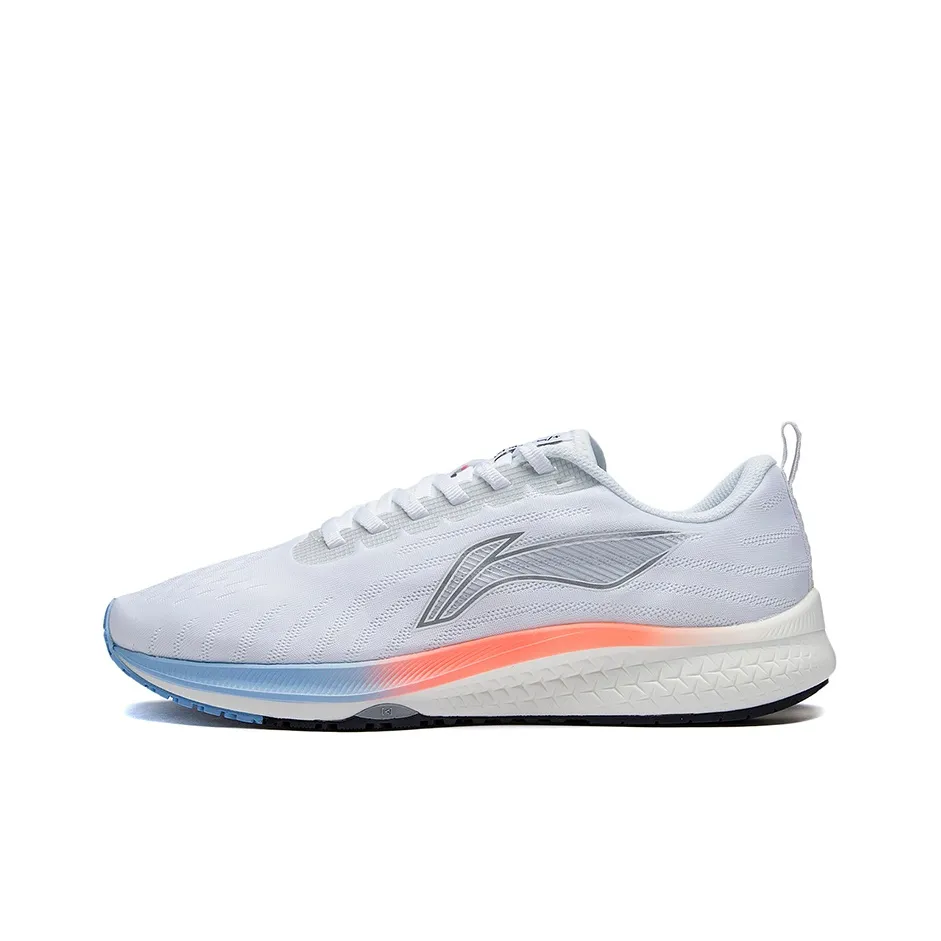 LiNing Red Hare 5 Supportive And Elastic Low-Top Running Shoes Women's White Blue