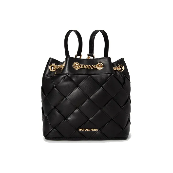 MICHAEL KORS Regina Artificial Leather Backpack Trumpets Women's Black