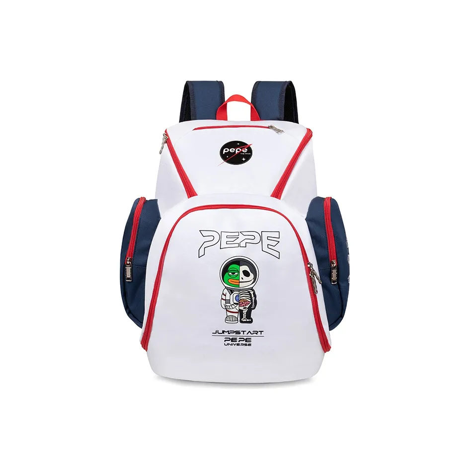 JRs Sad Лягушка Коллаборация Полиэстер Рюкзак Большой Унисекс Зеленый Белый Черный