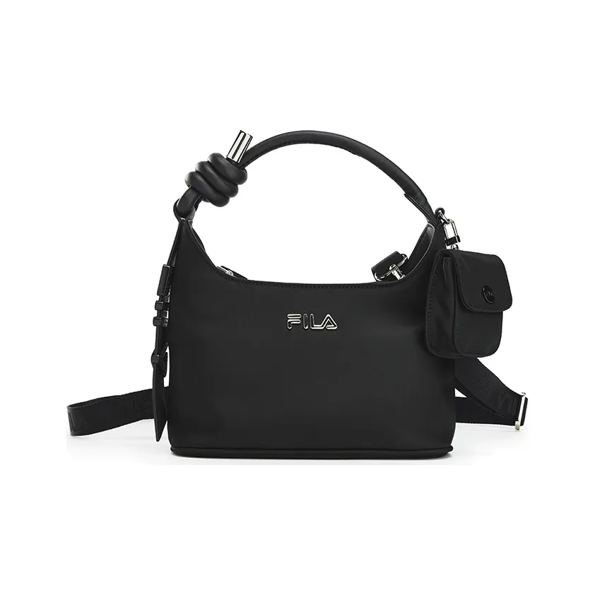 FILA ПУ (полиуретан) Сумка через плечо средний размер женский глубокий черный