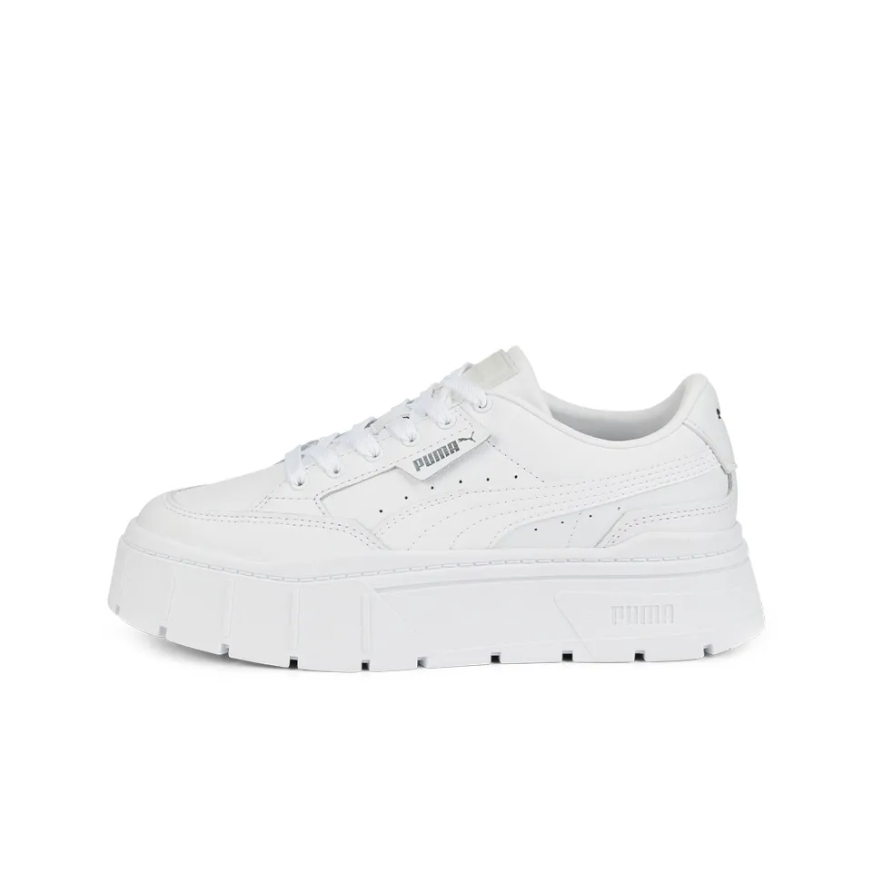 PUMA Mayze Stack Leather 'Triple White' Women's