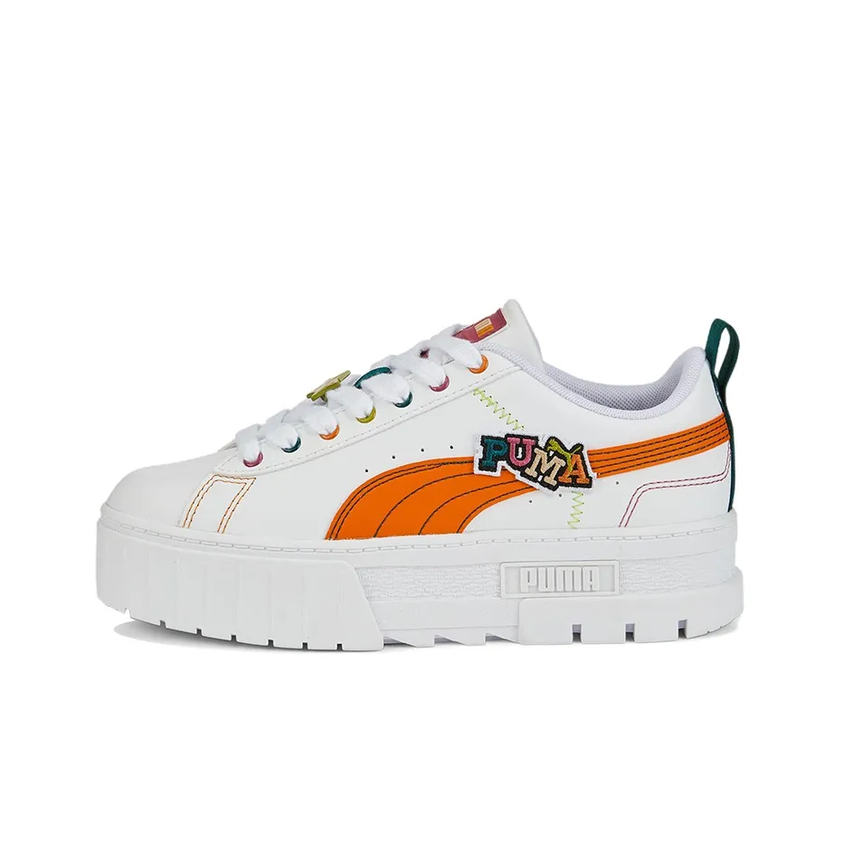 PUMA Mayze Pierced 'White Orange Brick' Women's