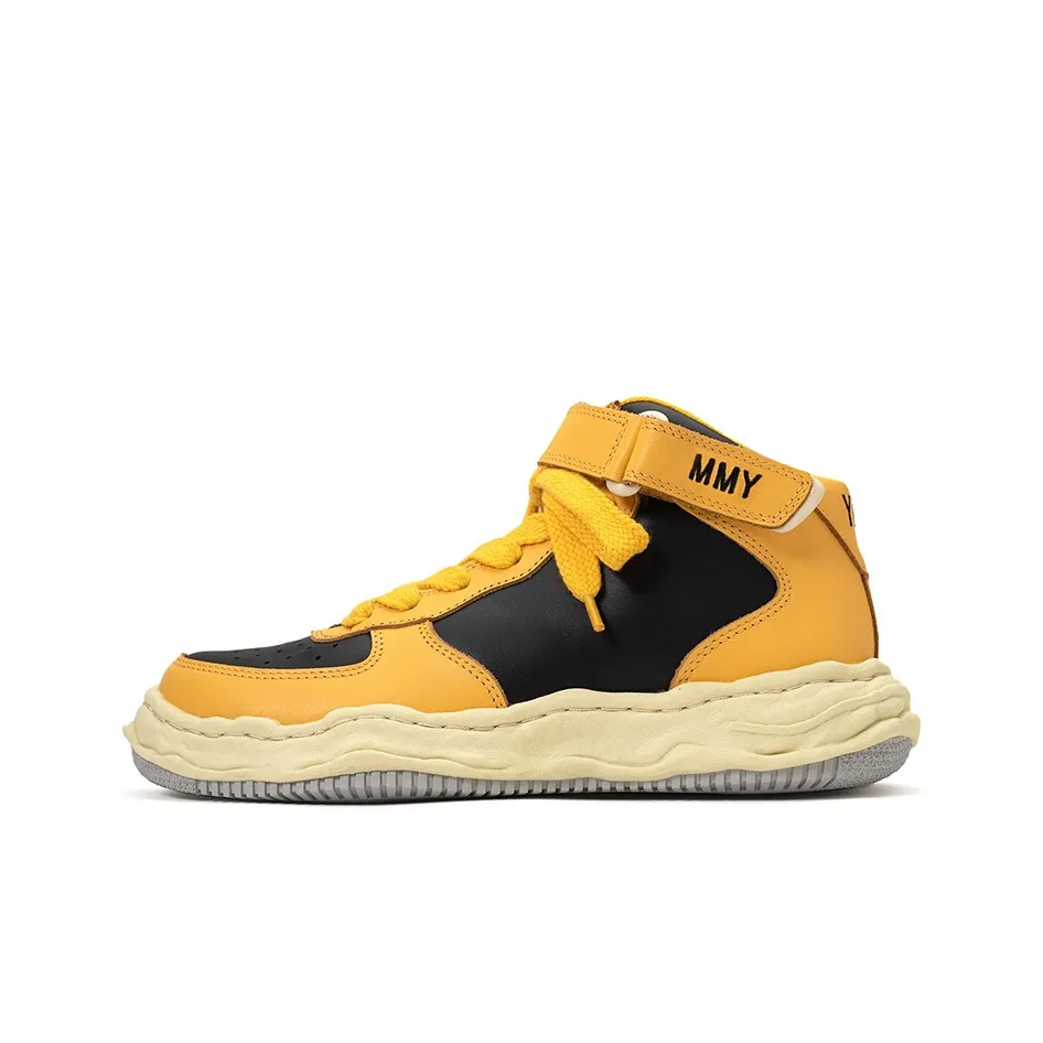 Коллекция сотрудничества MIHARA YASUHIRO 'WAYNE' VL OG Sole Спортивные кроссовки Унисекс Черный Желтый