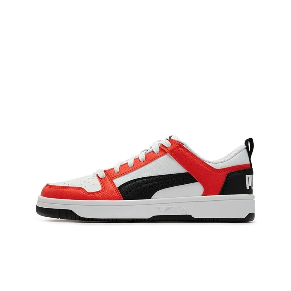 PUMA Rebound Layup Low SL Low Топ Скейтборд Кроссовки Унисекс Красный Черный Белый