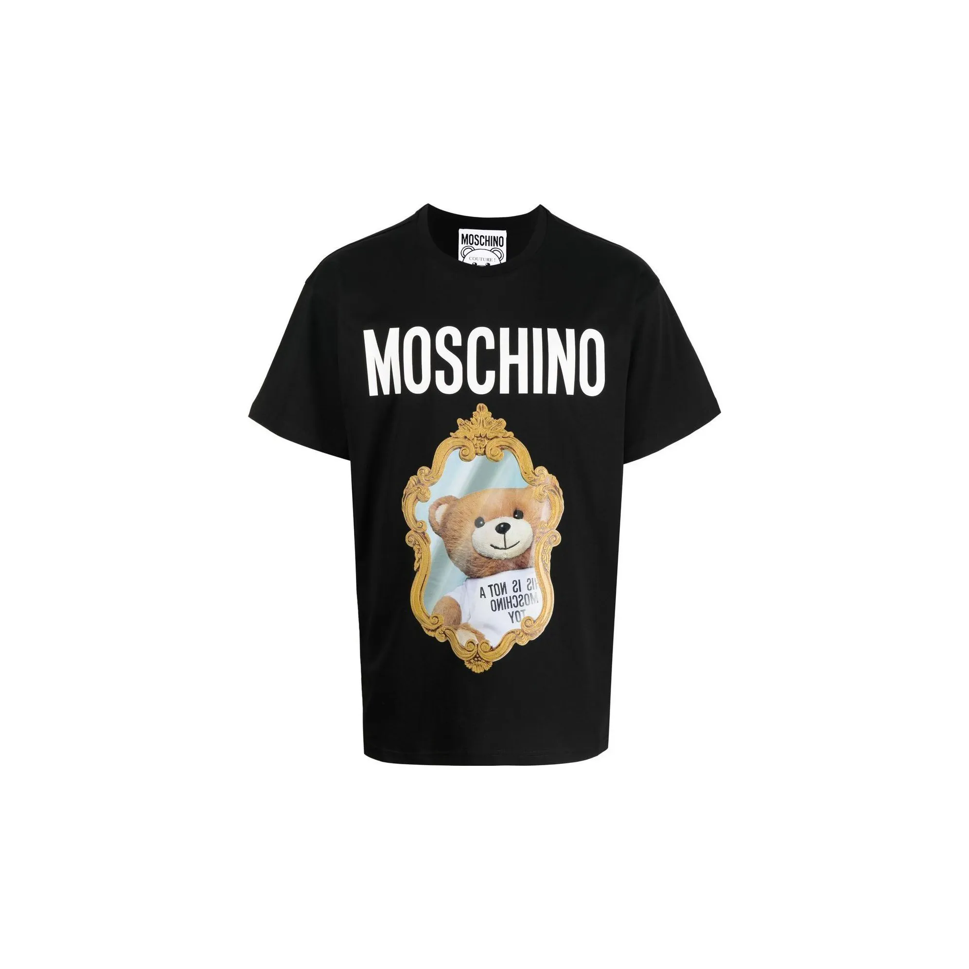 MOSCHINO FW22 T Рубашка Мужская Черная