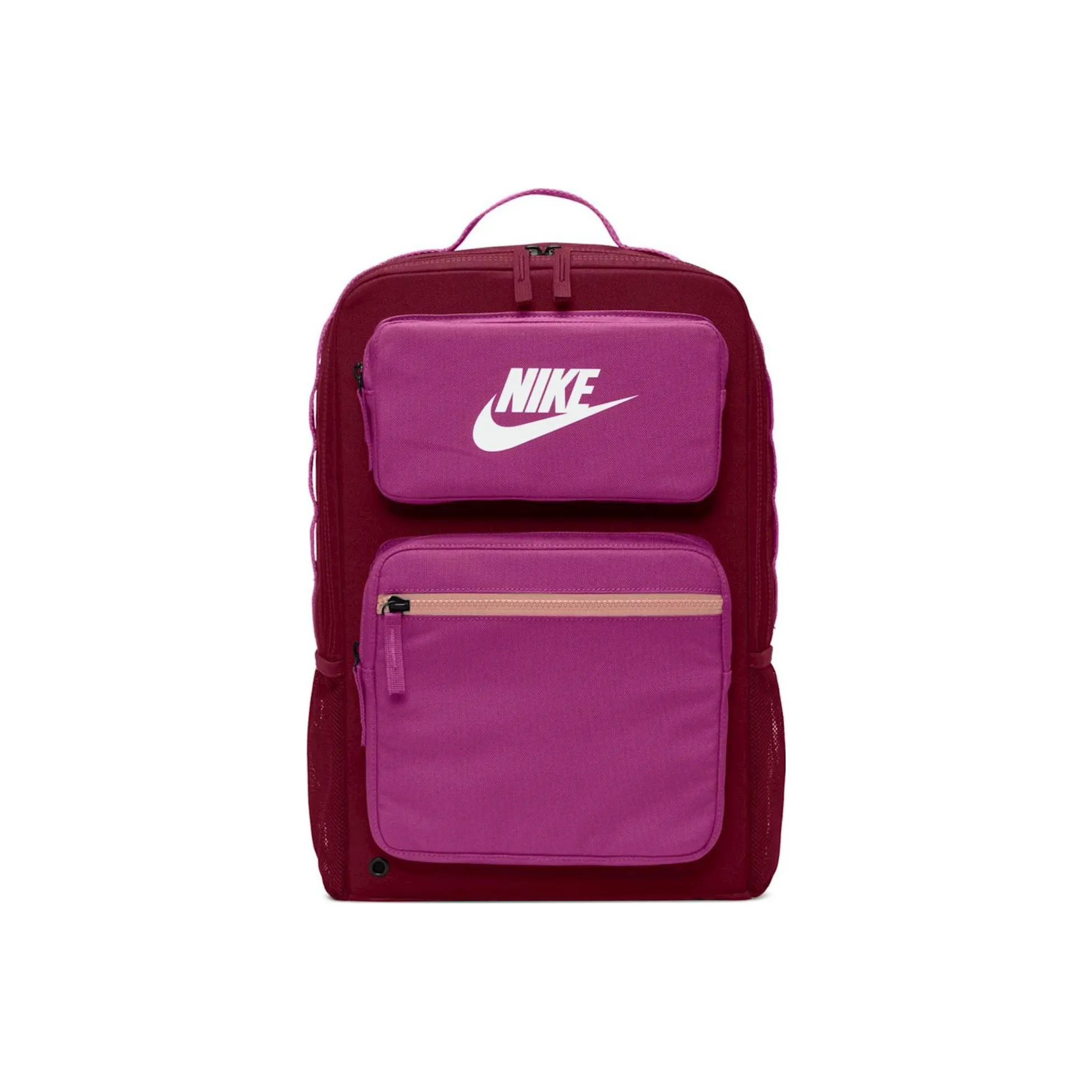 Nike Полиэстер Холст Путешественный Рюкзак Обычный Женский Красный Розовый