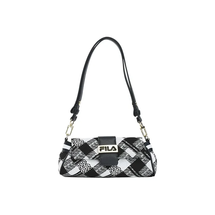 FILA Fabric Shoulder Bag Crossbody Bag Small Size Women's Standard White