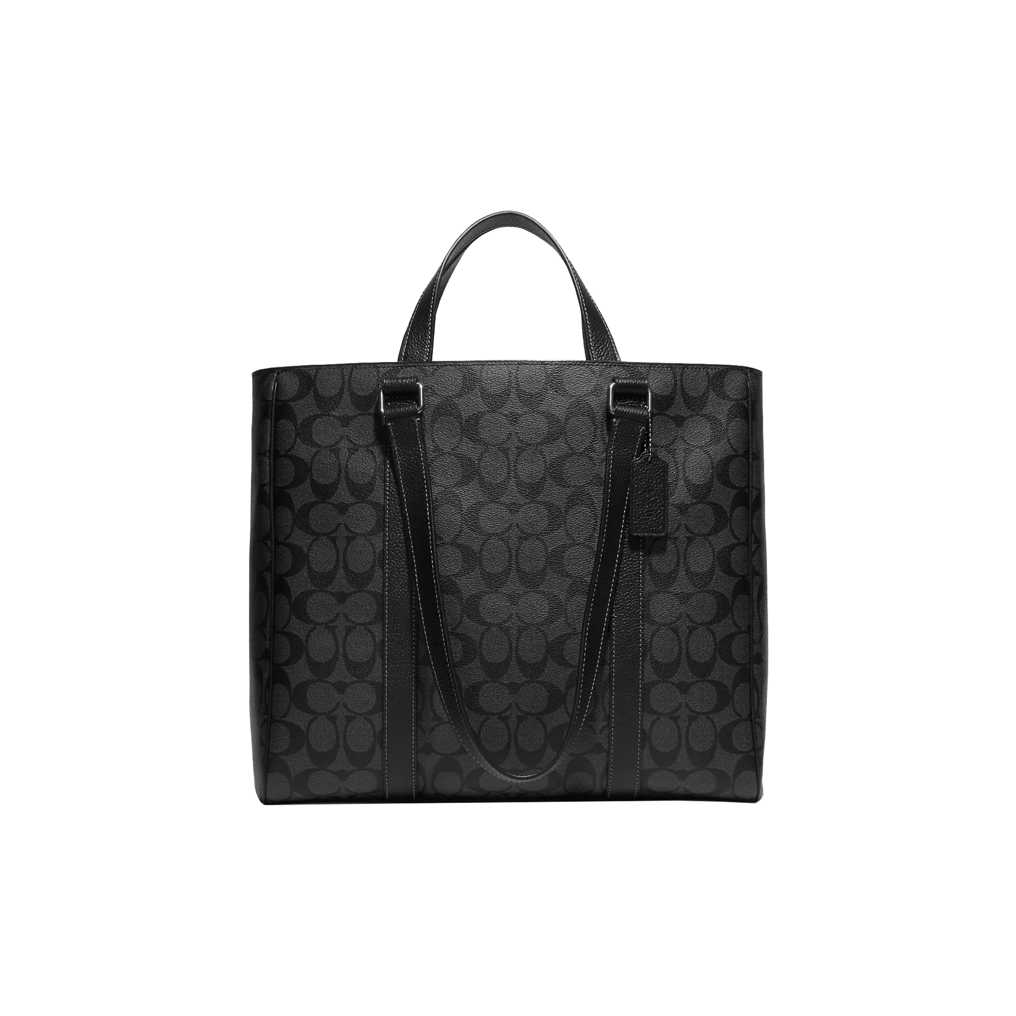 COACH Hudson Кожа Тоут Сумка Одно Плечо Большая Женская Черная