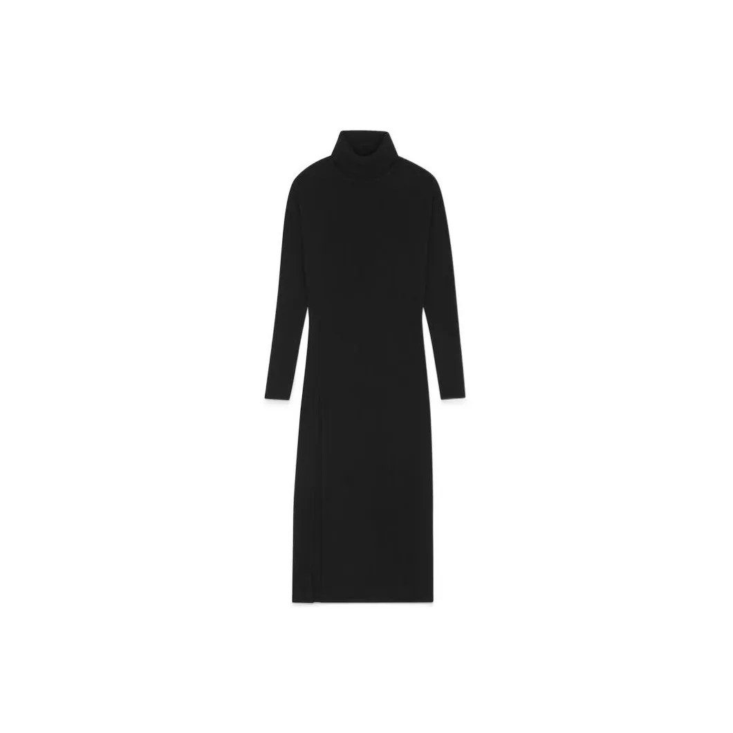 SAINT LAURENT Roll-neck Midi Dress