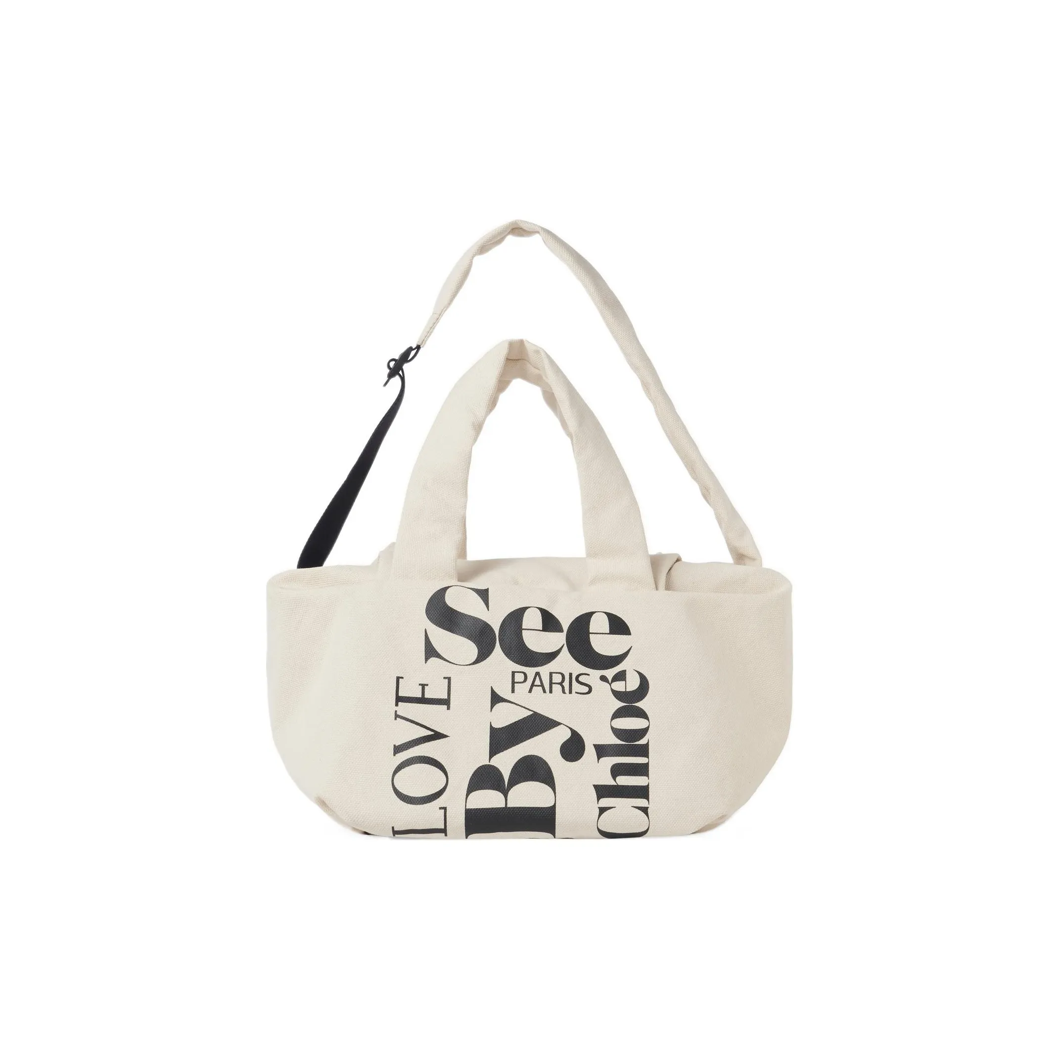 See By Chloe Tilly Canvas Tote Bag Shopping Bag Canvas Bag Handbags Women's Beige