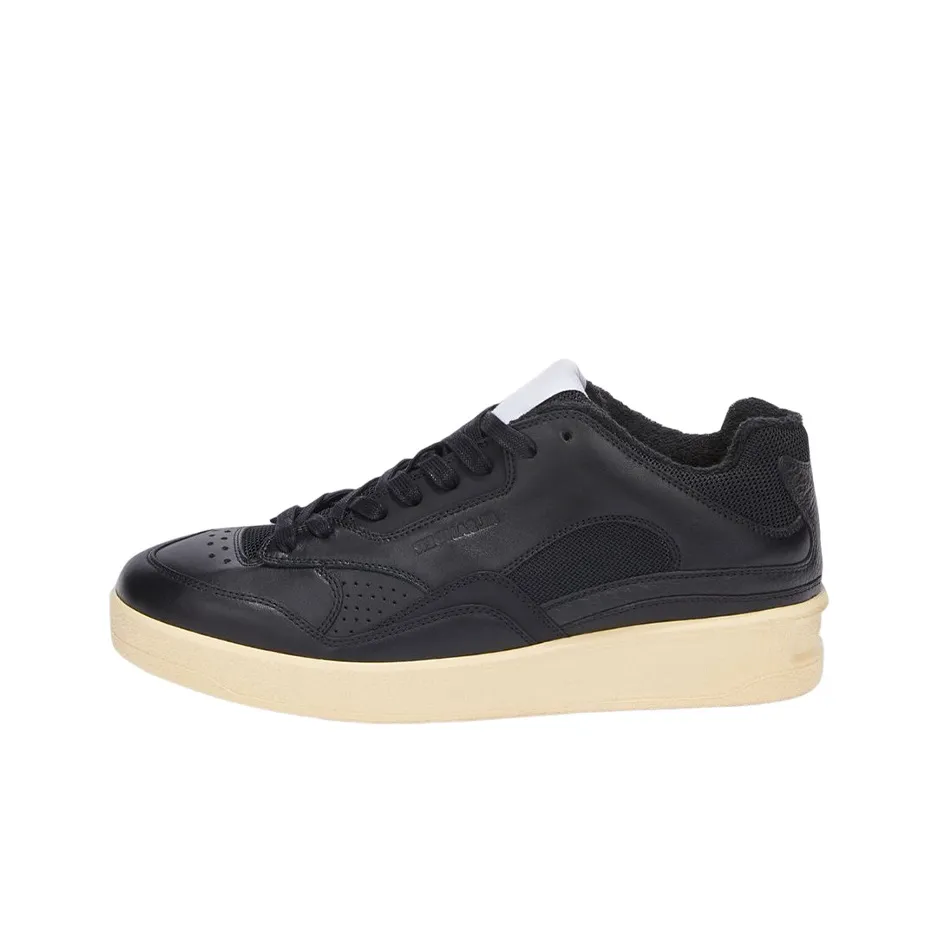 JIL SANDER Panelled Low-top Leather Sneakers