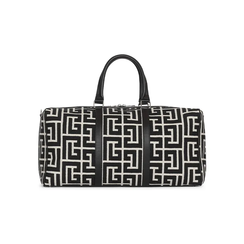 BALMAIN Calfskin Lockable Bag, Shoulder Bag, Crossbody Bag, Handbag Men's Black