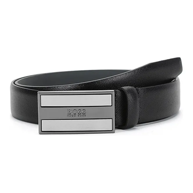 HUGO BOSS Leather Belts Men's Black
