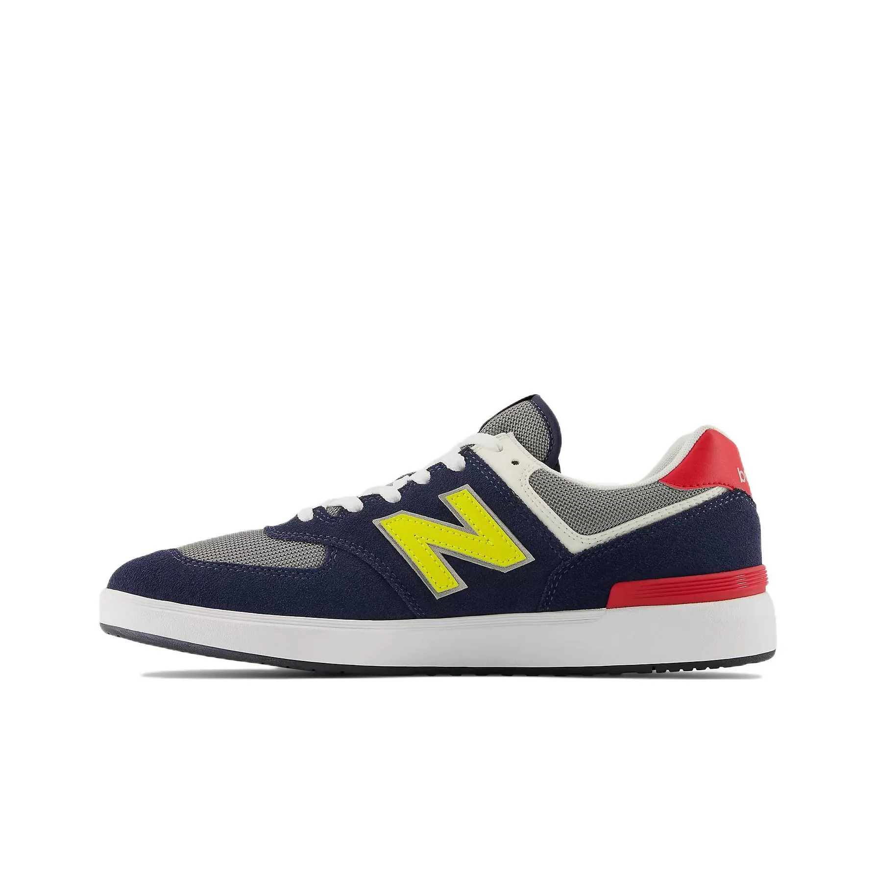 New Balance NB 574 Low Top Skateboard Shoes Men's Blue Yellow Red
