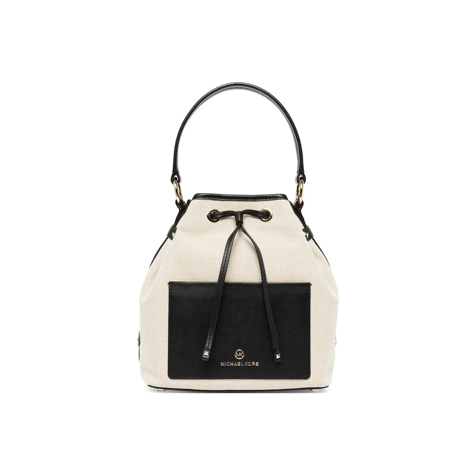 MICHAEL KORS Maeve Canvas Bucket Bags Shoulder Bag Crossbody Bag Handbag Women's Ivory