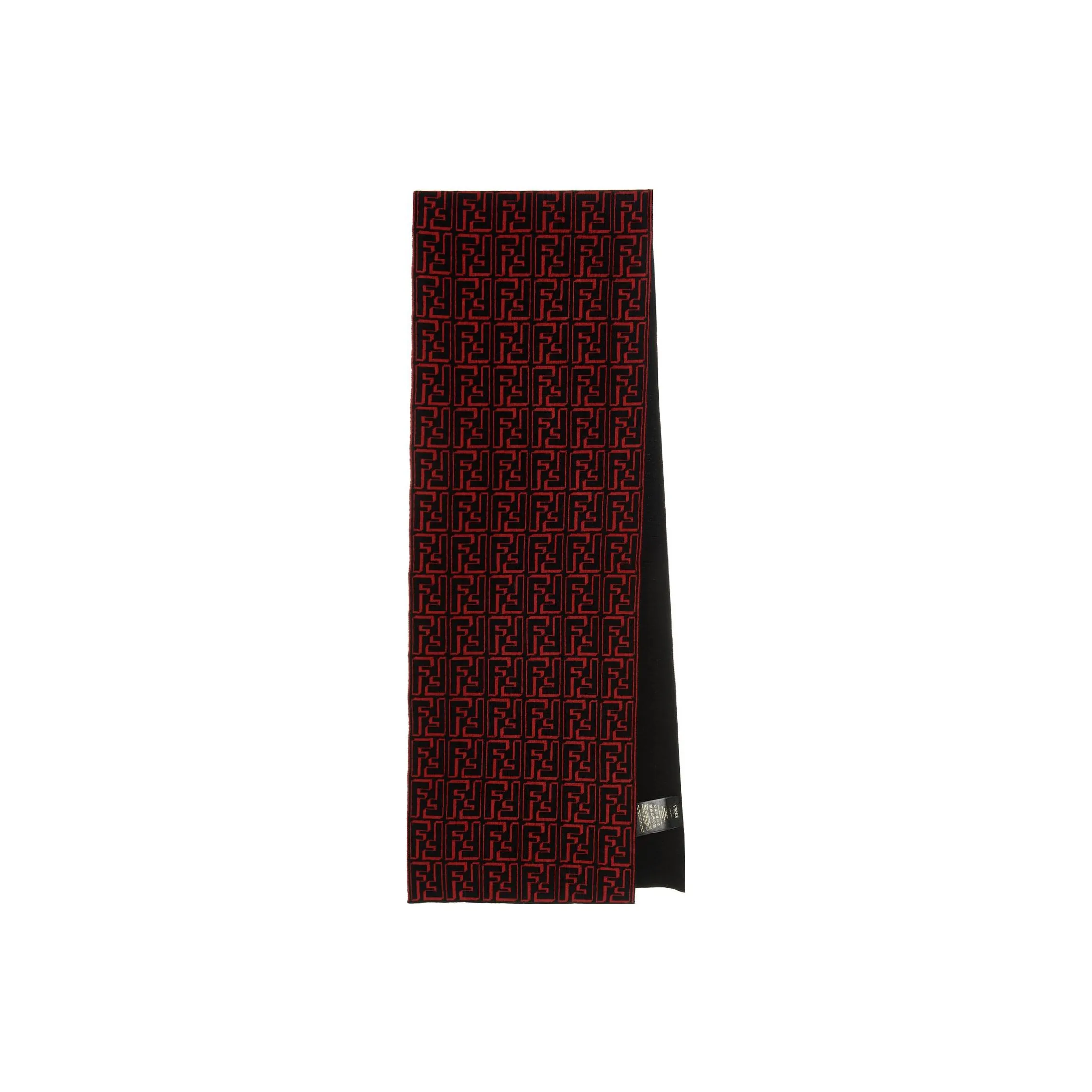 FENDI Шарфы из шерсти Wool Knit, красный, унисекс