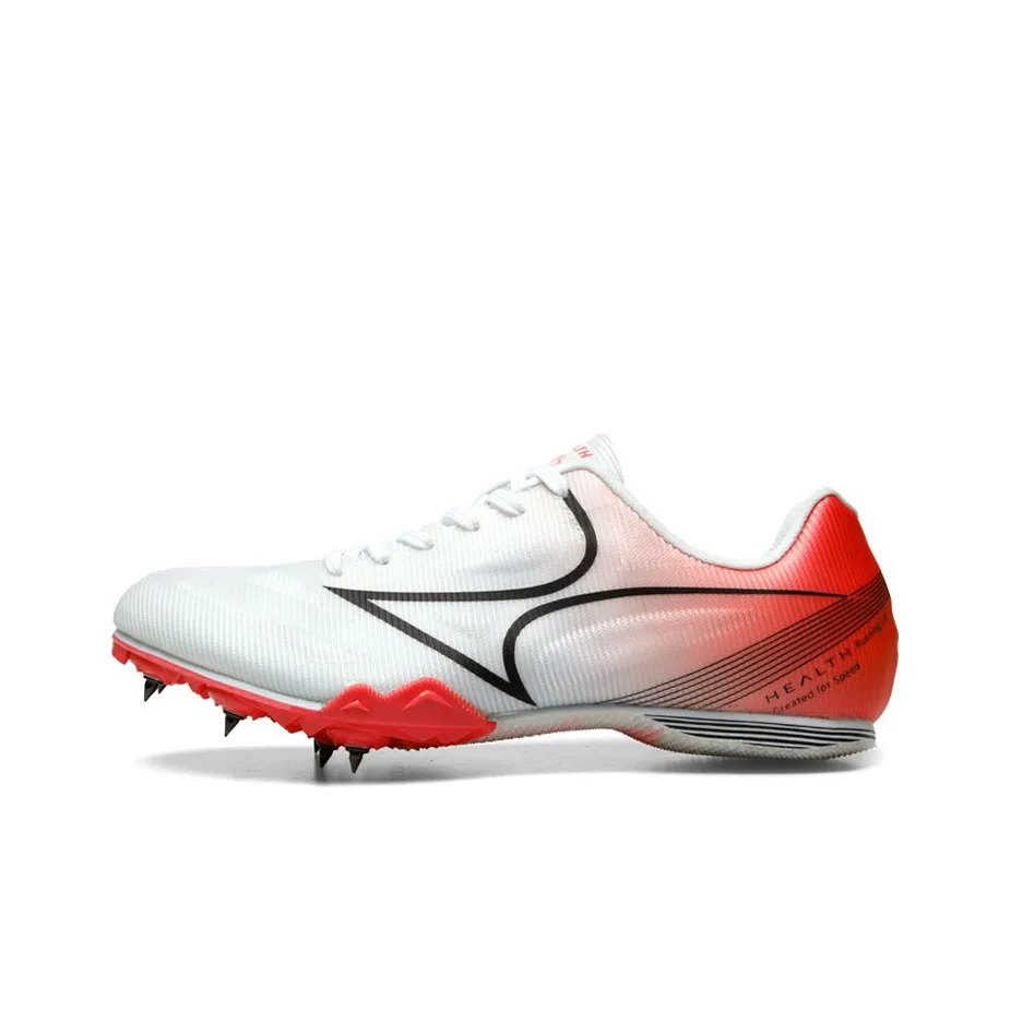 HEALTH x HEALTH 181S Abrasion Resistant Breathable Low Top Sprint Running Shoes Unisex White Red