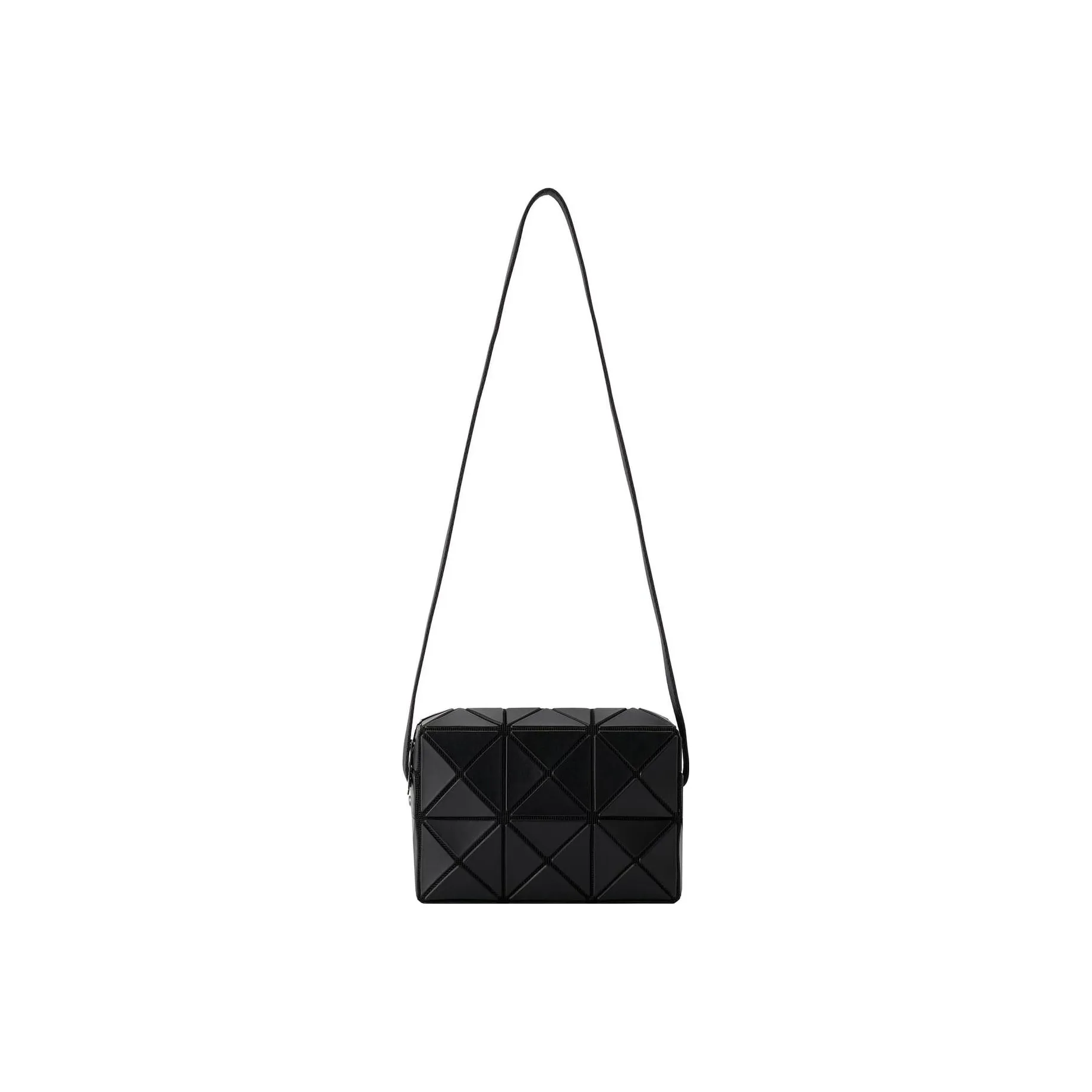 ISSEY MIYAKE Cuboid Polyvinyl Chloride Resin Crossbody Bags Women's Black