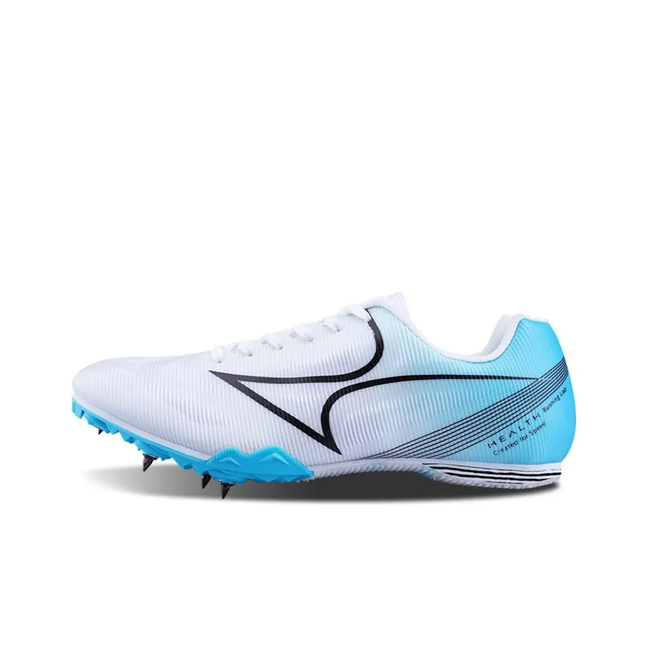 HEALTH 181S Cushioning Anti-Slip Wear-Resistant Breathability Low-Top Running Shoes Unisex White Blue