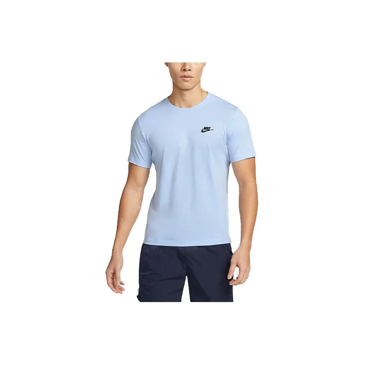 Nike T Shirts Men's Light Blue
