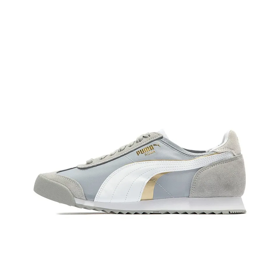 PUMA Roma Low Топ Casual Унисекс Серый Платина