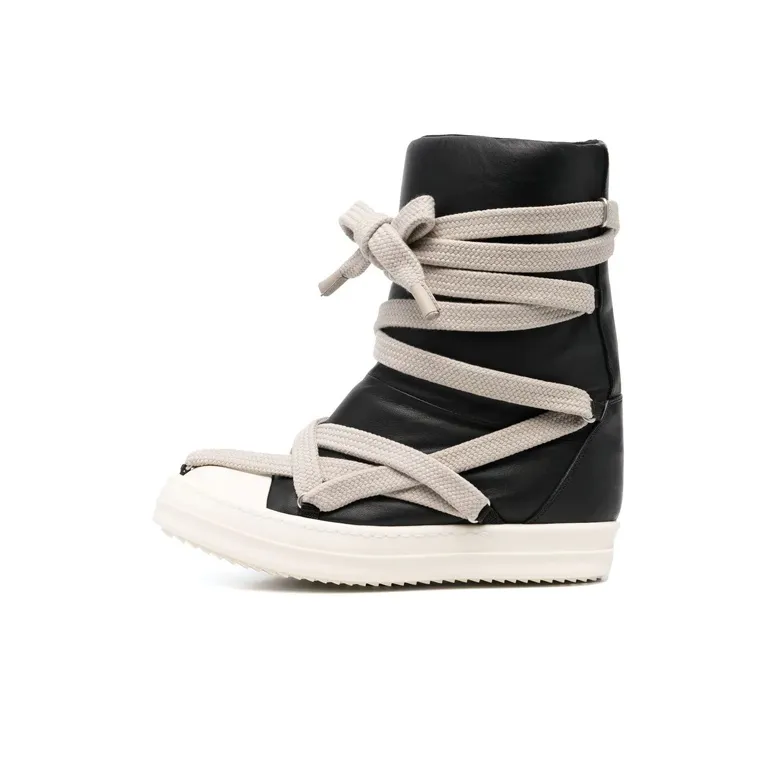 RICK OWENS Jumbo Puffer Mega laced Sneaker Boots