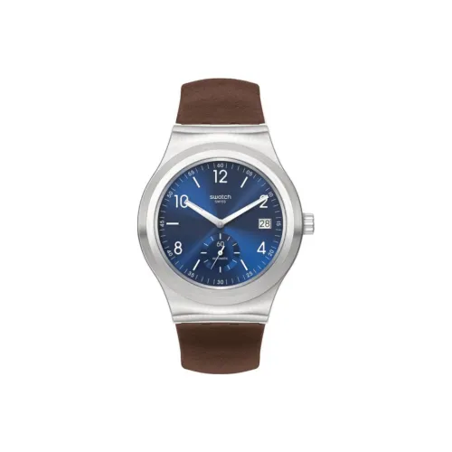 SWATCH Автоматический Механический Movement Мужские Часы 42 мм Синие