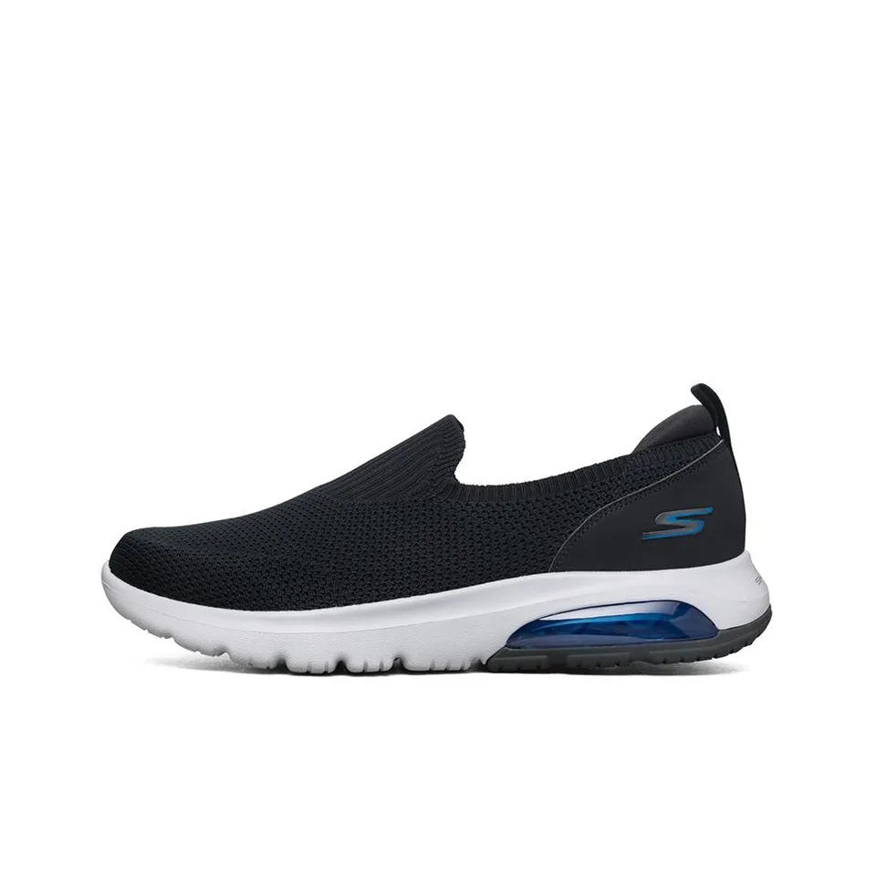 Skechers Go Walk Air Low Top Casual Shoes Men's Black Blue