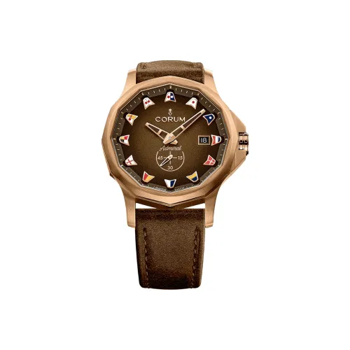 Corum Автоматический Механический Movement Мужские часы Admiral Collection 42 мм Кофе