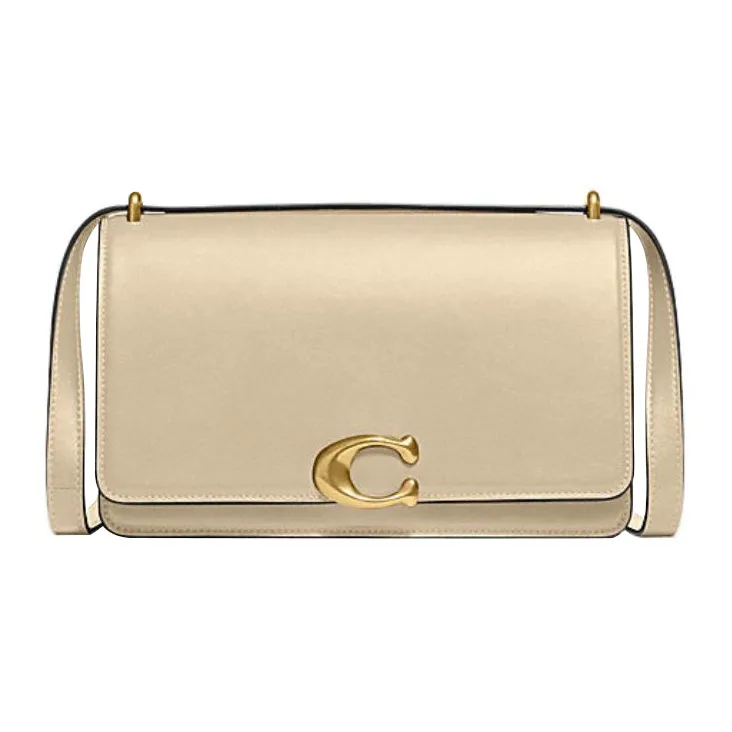 COACH Bandit Cow Leather Crossbody Bag Shoulder Bag Women's White