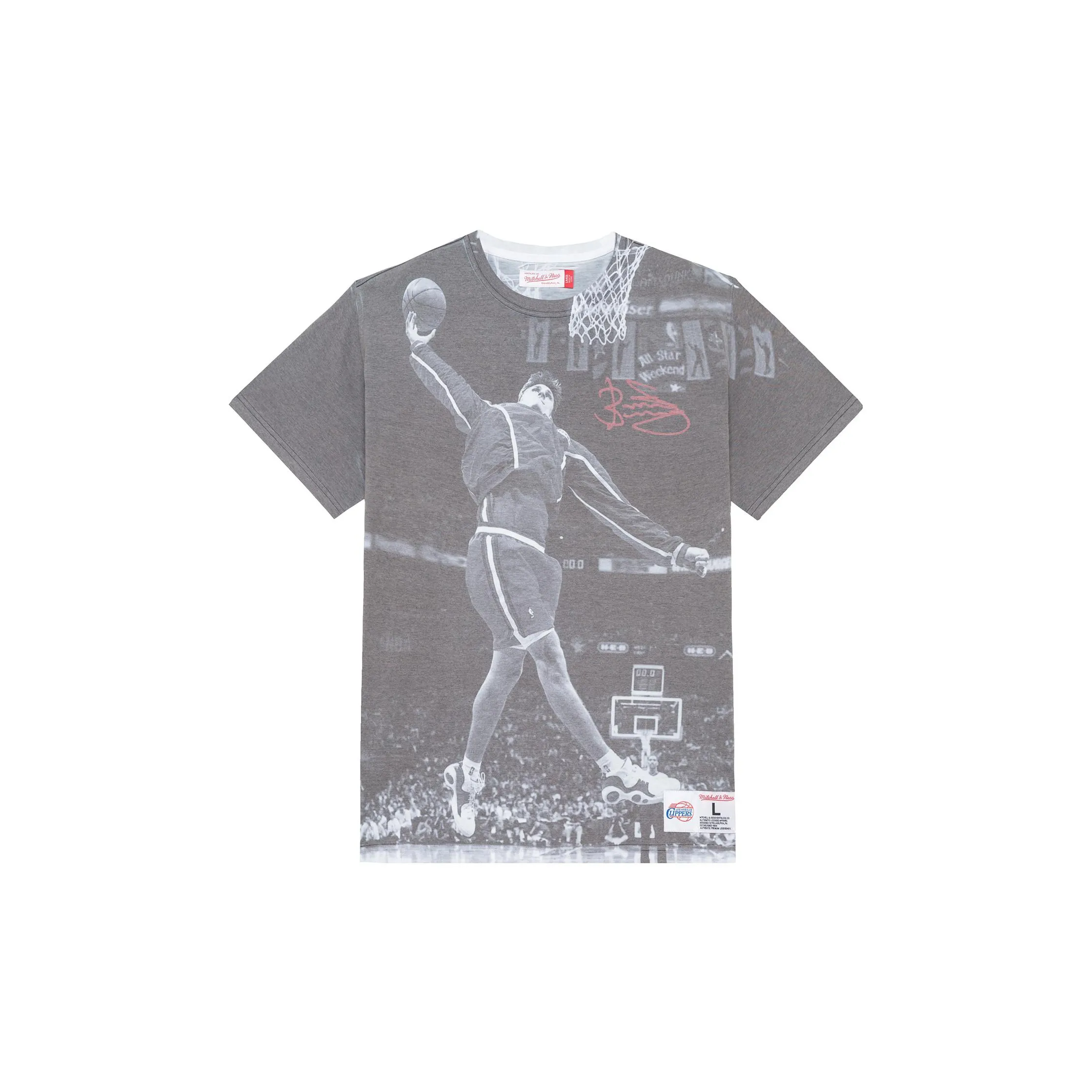 MITCHELL NESS T-Shirt Унисекс Серый