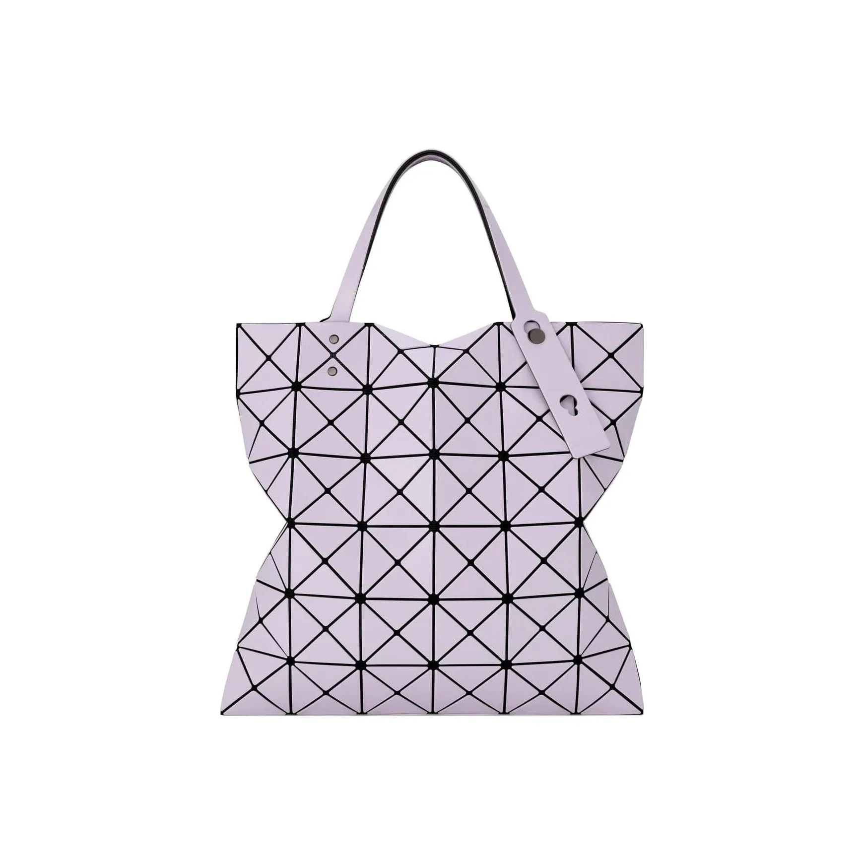 ISSEY MIYAKE Vinyl Chloride Resin Tote Bag, Shopping Bag, Handbag, Shoulder Bag Women's Taro Purple