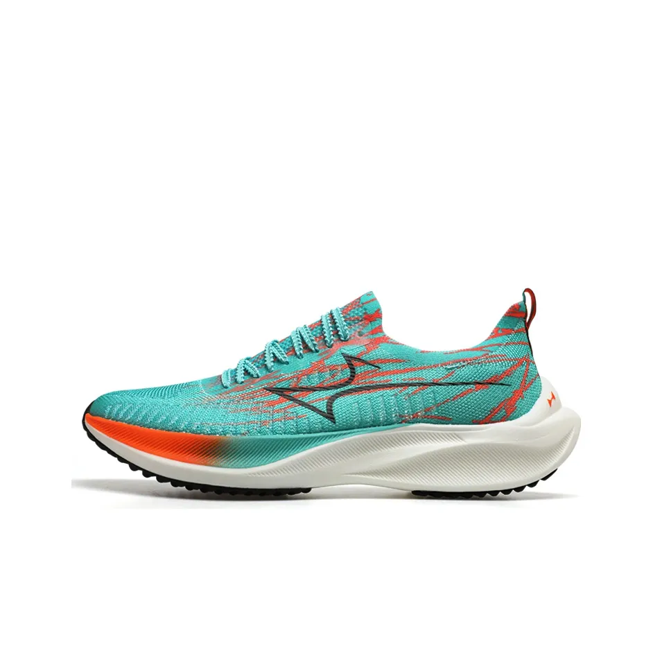 HEALTH Trapeze Racing Running Shoes Unisex Low Top Cyan/Orange