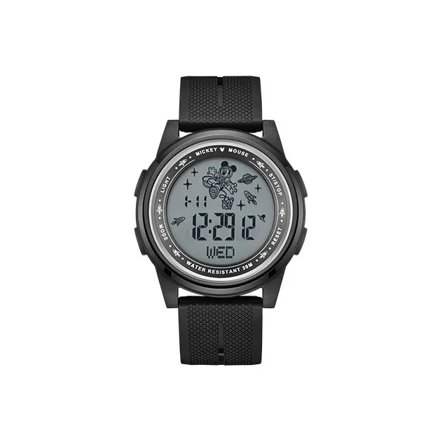 Disney Space Mickey Series Электронный механизм Смола Ремешок Часы Унисекс Серый циферблат