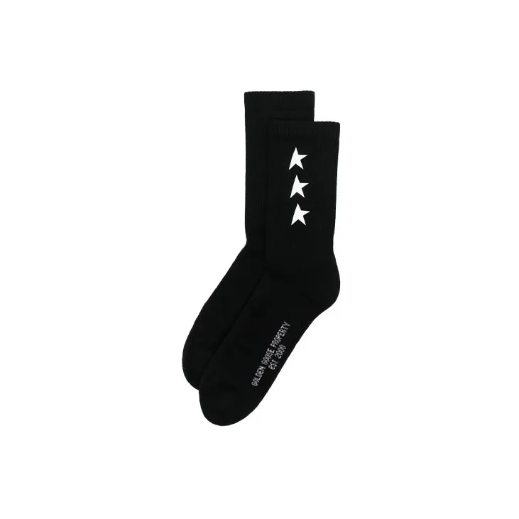 Golden Goose Ribbed Star print Socks
