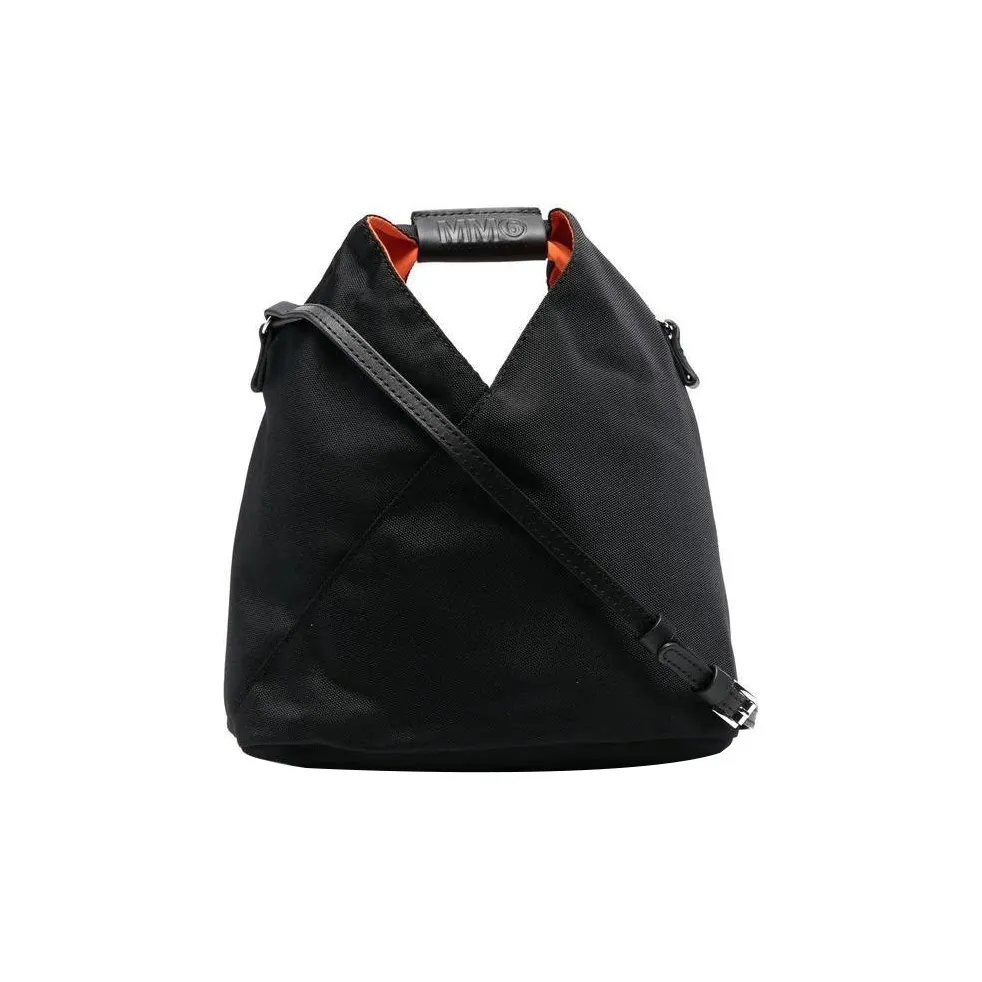 MM6 Maison Margiela Calfskin Shoulder Bag, Crossbody Bag, Handbag Trumpets Women's Black