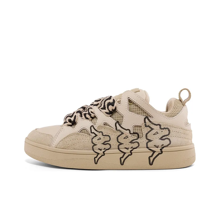 Kappa Lightweight Low-Top Skateboard Shoes Unisex Khaki Brown