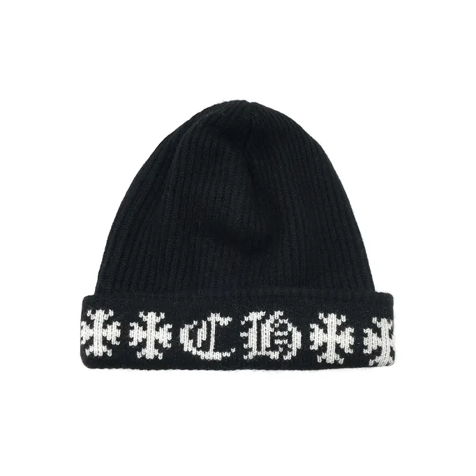 Chrome Hearts Cashmere Beanie Unisex Black