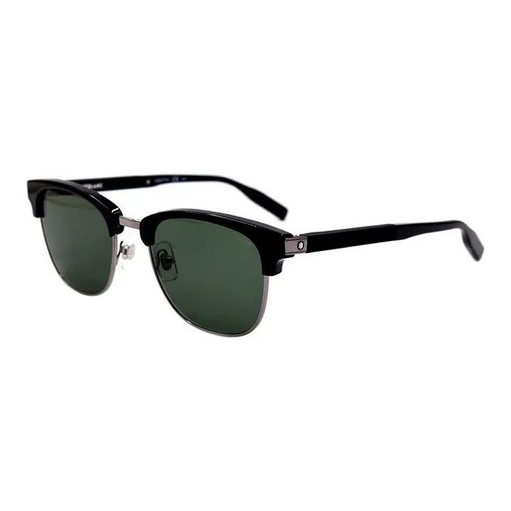 MONTBLANC Plate And Metal Browline Sunglasses Men's
