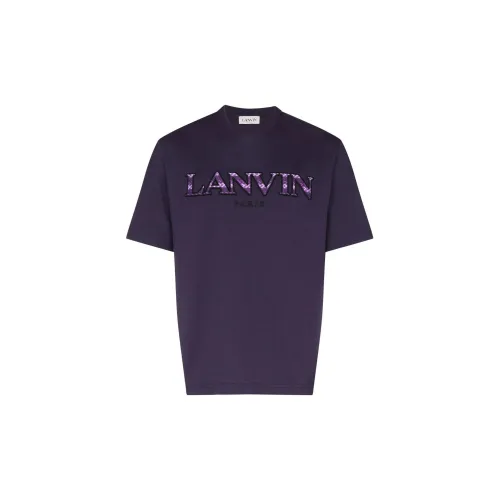 Lanvin Фиолетовые Мужские Рубашки