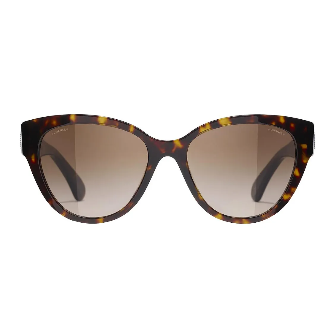 CHANEL Plate Frame Butterfly Sunglasses Women's