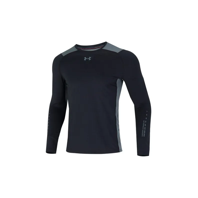 Under Armour Длинный рукав Т-рубашка Мужская Черная