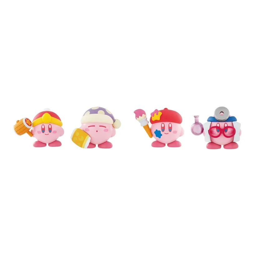 BANDAI Shellless Капсульная игрушка Styling Collection Kirby Cartoon Lucky Целая коробка 4 шт