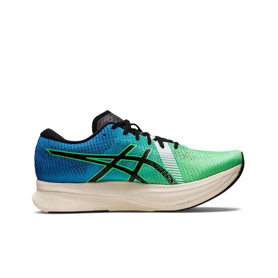 Asics Magic Speed 2.0 Running Shoes Men Low Top Green/Blue