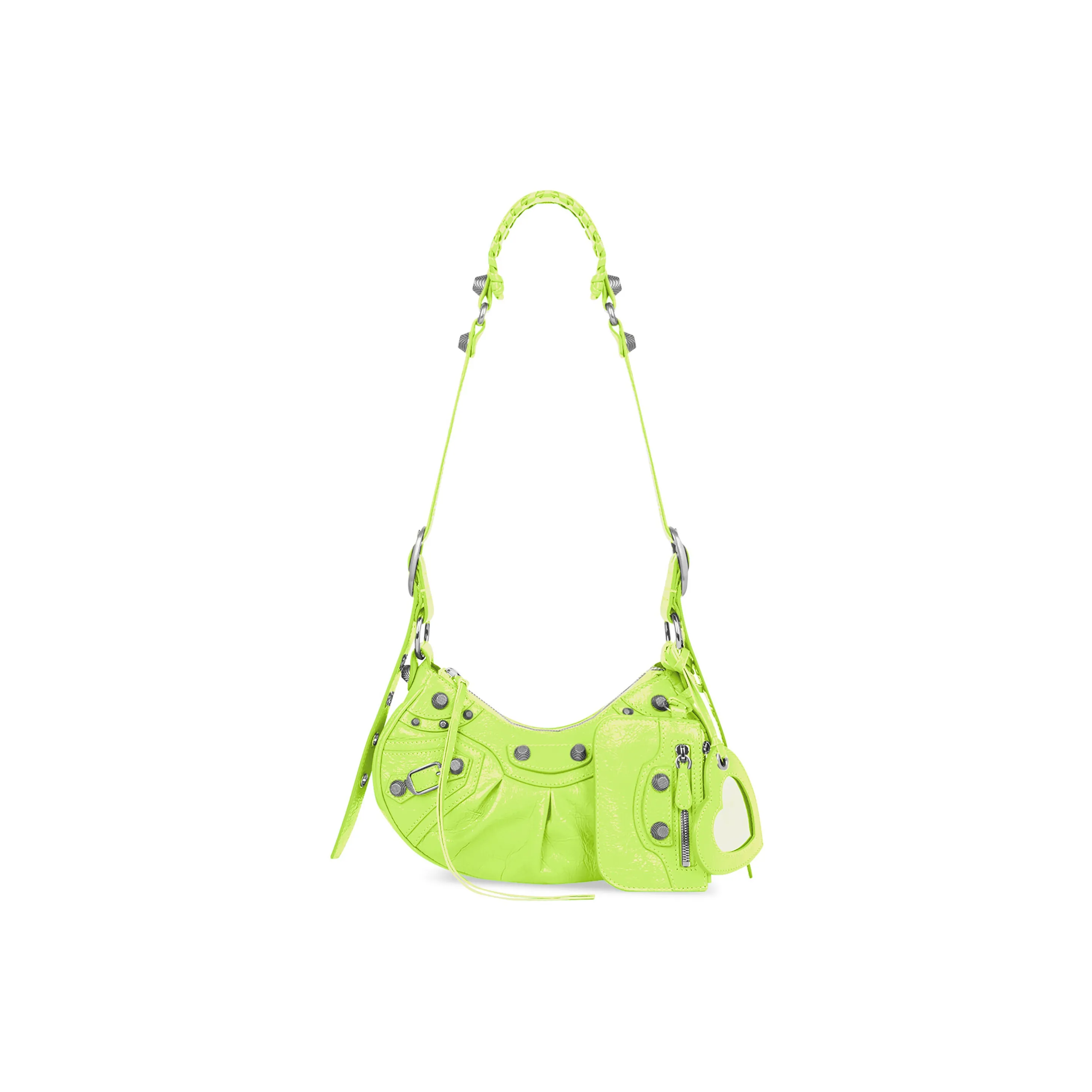 Balenciaga Le Cagole Xs Shoulder Bag Neon Yellow