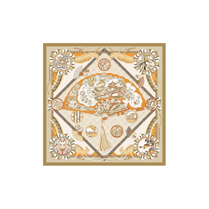 WENSLI Двойной Sided С принтом Большой платок Женские