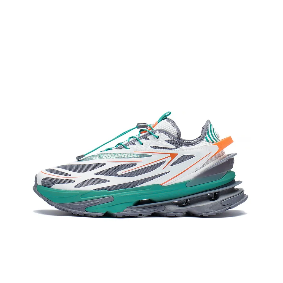 LiNing Hiking Tracing Hiking 1.0 V3 Dream Theme Show Model Low Top Sports Casual Shoes Men's White Gray Green
