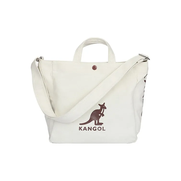 KANGOL Холщовая сумка-тоут сумка для покупок холщовая сумка сумка через плечо унисекс черный экрю